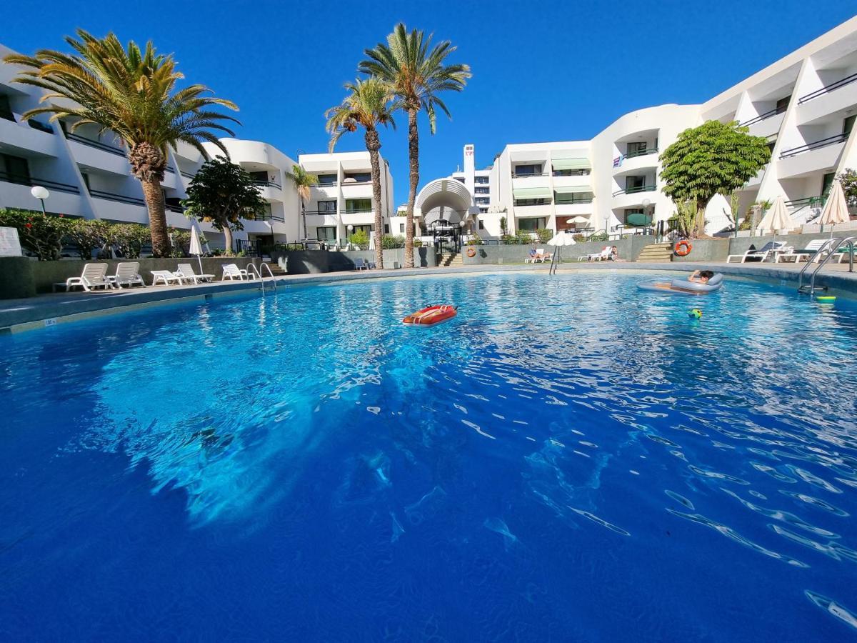 Apartment Casa Palmera Only 150 Meters To The Beach, Heated Pool, Wifi, Sat-Tv, Balcony With Poolview Arona  Exteriér fotografie
